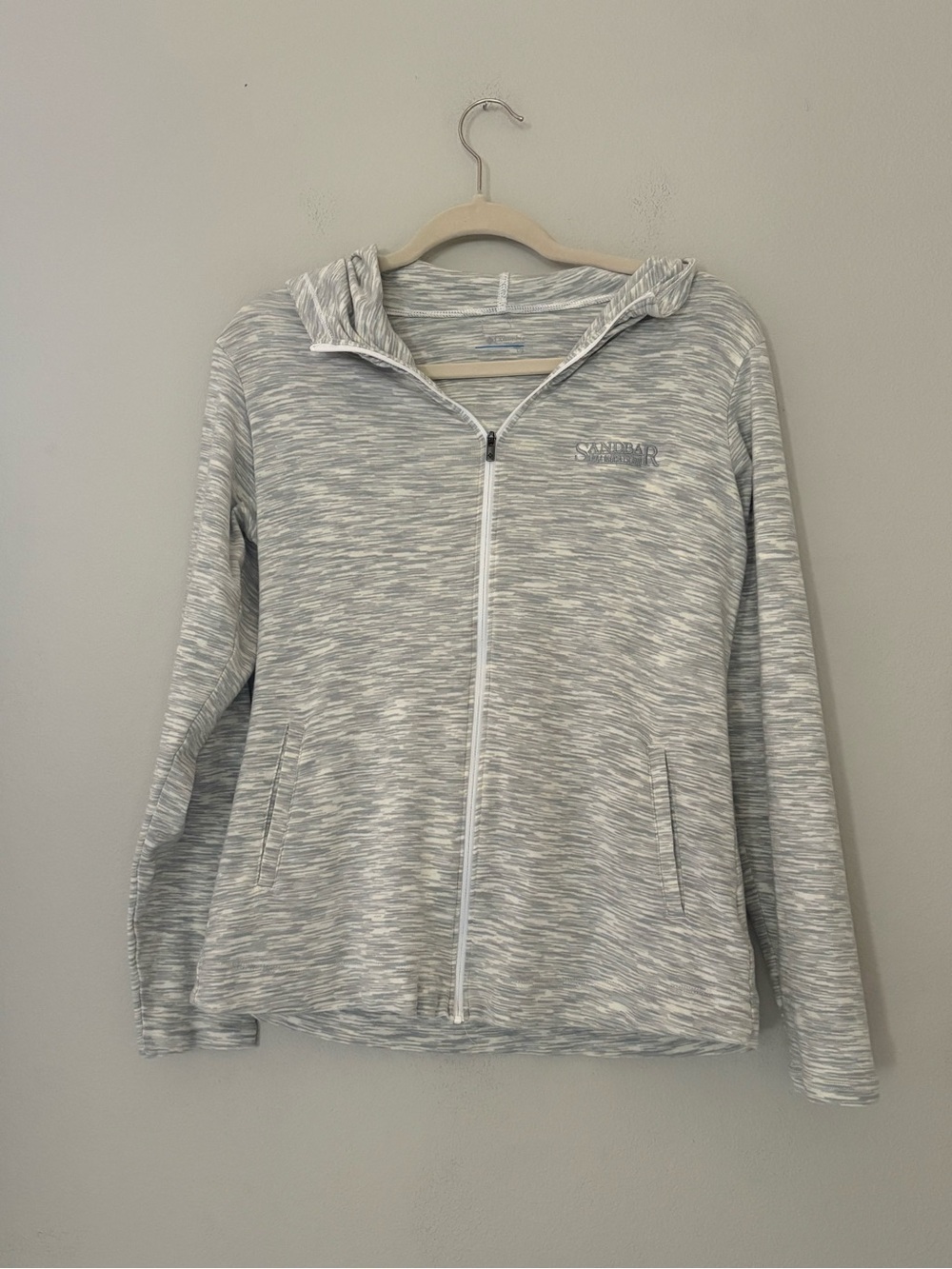 Columbia Outerspaced Full Zip Hoodie Jacket Gray Space Dye L Athleisure Casual